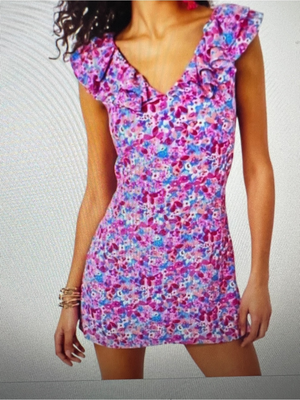 NWT Lilly Pulitzer Linwood Ruffle Romper Aura Pink Baby Bloomer 4 - Picture 2 of 4
